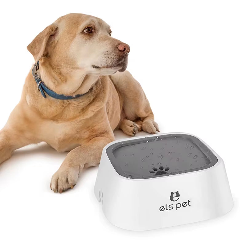 Pet Water Bowl anti Spill Automatic Dog Bowl Vehicle Carried Floating Bowl Slow Wate