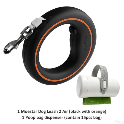 MOESTAR Retractable Dog Leash Lite Version Durable Training Walking Safety Dog Rope 3M Retraction Length for Max Pet Weight 30Kg